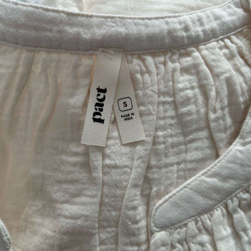 Pact Coastal Double Gauze Dress - S - Picture 4 of 4